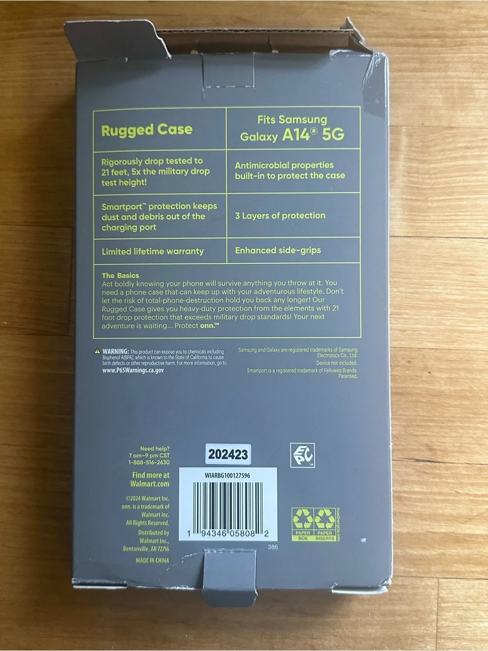 Protect Onn Rugged Case Black for Samsung Galaxy A14 5G